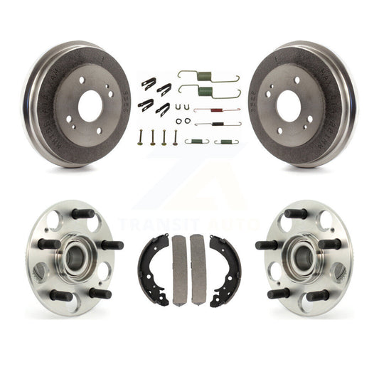 Brake Drum Shoe Hardware And Hub Bearing Assembly Rear Kit For Honda Accord