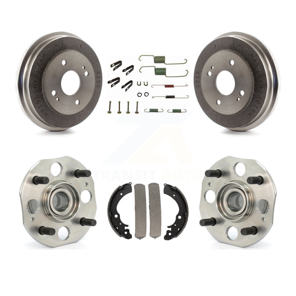 Brake Drum Shoe Hardware And Hub Bearing Assembly Rear Kit For Honda Accord