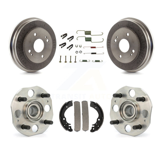 Brake Drum Shoe Hardware And Hub Bearing Assembly Rear Kit For Honda Accord