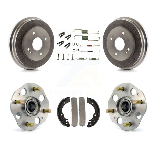 Brake Drum Shoe Hardware And Hub Bearing Assembly Rear Kit For Honda Accord