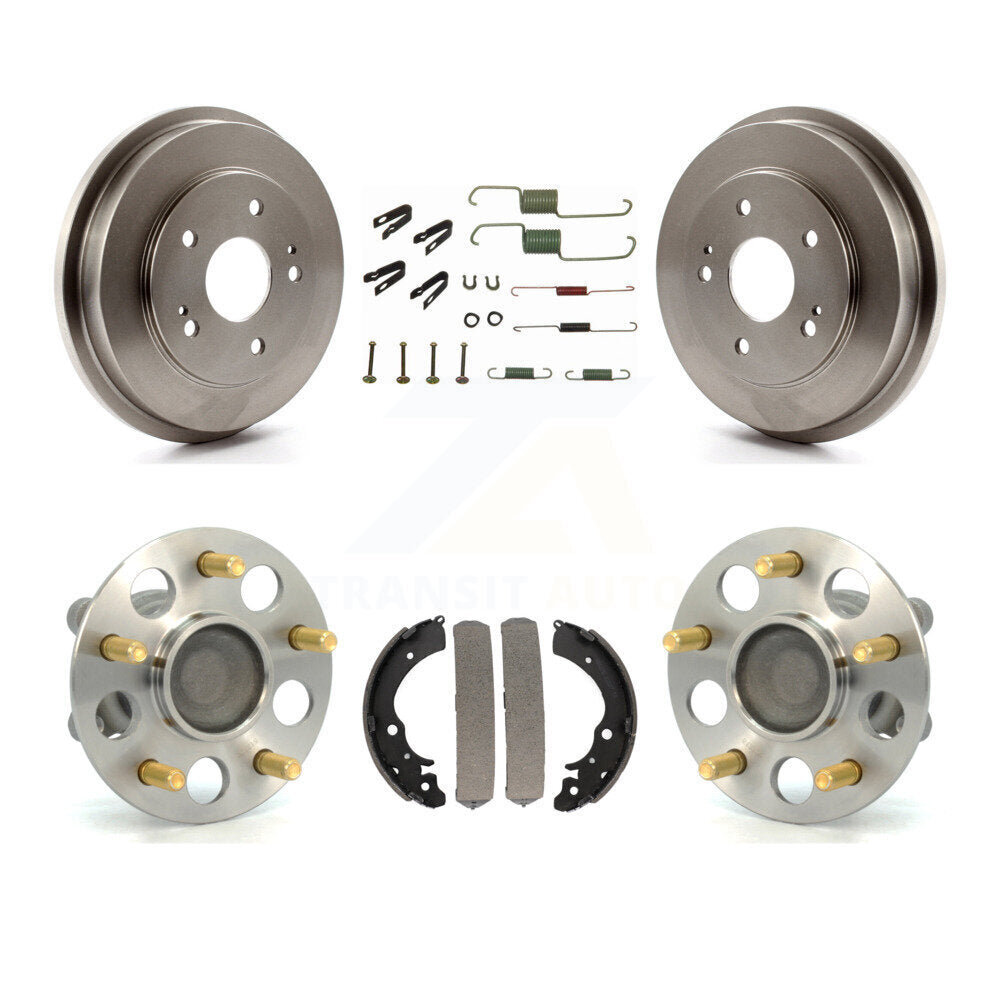 Brake Drum Shoe Hardware And Wheel Hub Bearing Assembly Rear Kit For Honda Civic