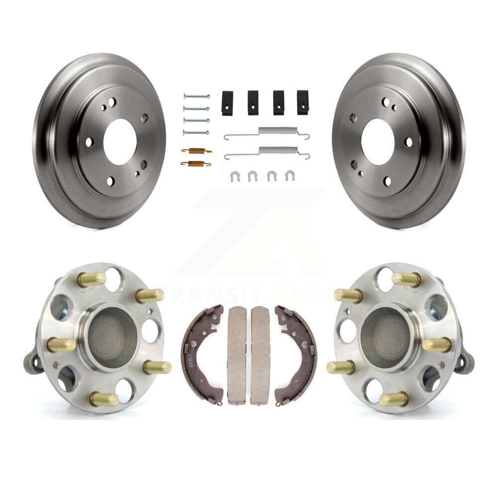 Brake Drum Shoe Hardware And Wheel Hub Bearing Assembly Rear Kit For Honda Civic