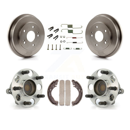 Brake Drum Shoe Hardware And Wheel Hub Bearing Rear Kit For 2011 Honda Civic GX
