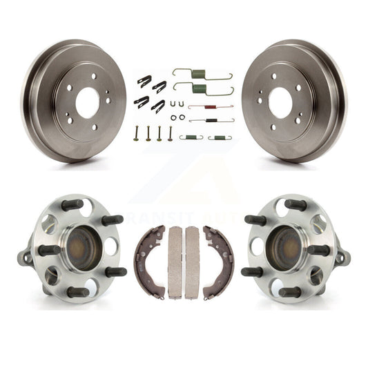 Brake Drum Shoe Hardware And Wheel Hub Bearing Rear Kit For 2011 Honda Civic GX