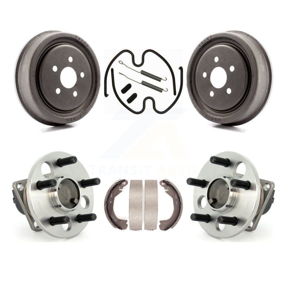 Brake Drum Shoe Hardware Hub Bearing Rear Kit For Chevrolet Cavalier 4-Wheel ABS