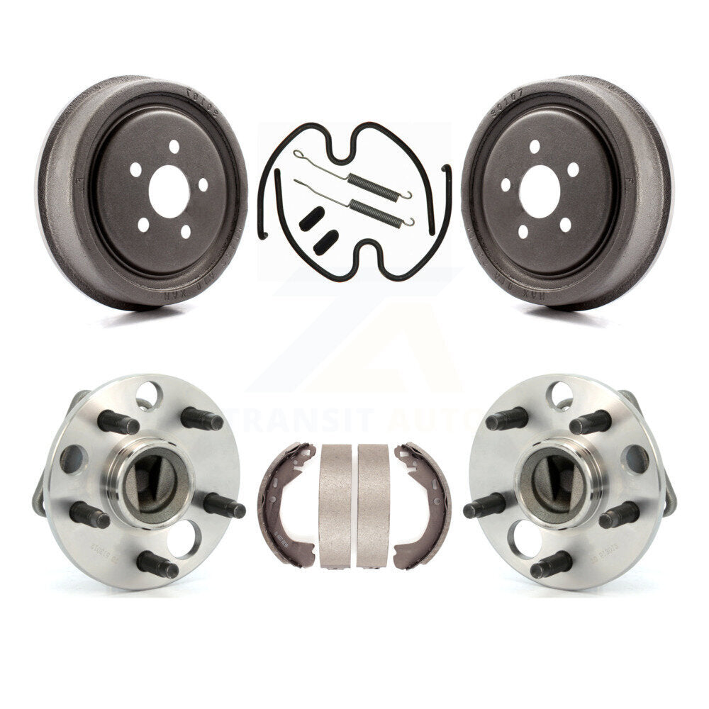 Brake Drum Shoe Hardware Hub Bearing Rear Kit For 03 Chevrolet Cavalier Non-ABS