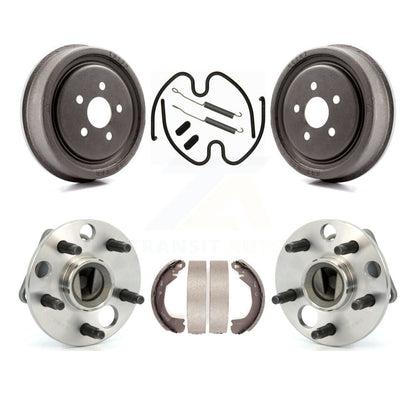 Brake Drum Shoe Hardware Hub Bearing Rear Kit For 03 Chevrolet Cavalier Non-ABS