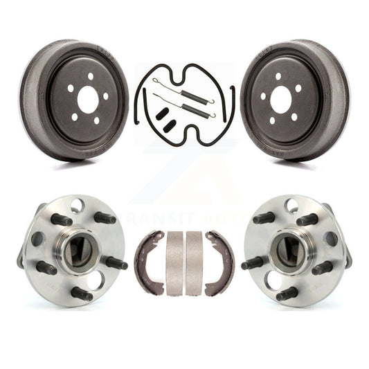 Brake Drum Shoe Hardware Hub Bearing Rear Kit For 03 Chevrolet Cavalier Non-ABS
