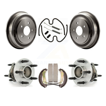 Brake Drum Shoe Hardware & Hub Bearing Rear Kit For Chevrolet Malibu 4-Wheel ABS