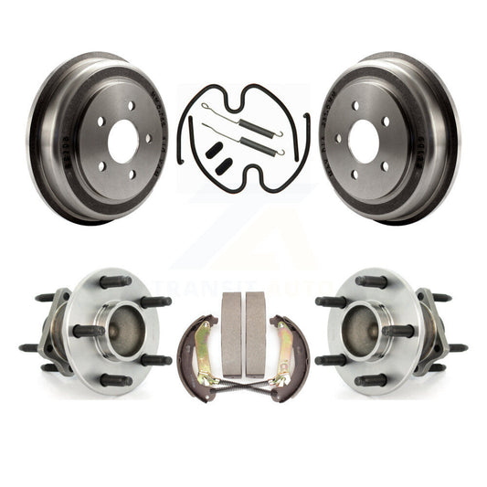 Brake Drum Shoe Hardware & Hub Bearing Rear Kit For Chevrolet Malibu 4-Wheel ABS