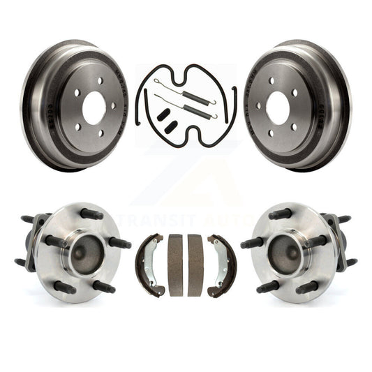 Brake Drum Shoe Hardware & Hub Bearing Rear Kit For Chevrolet Cobalt Pontiac G5