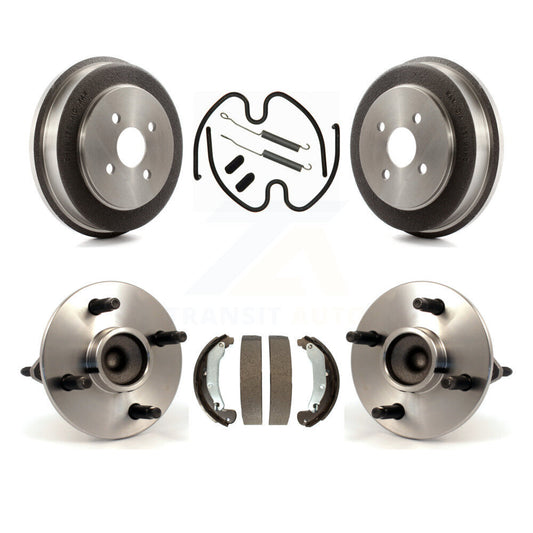 Brake Drum Shoe Hardware & Hub Bearing Rear Kit For Chevrolet Cobalt Pontiac Ion