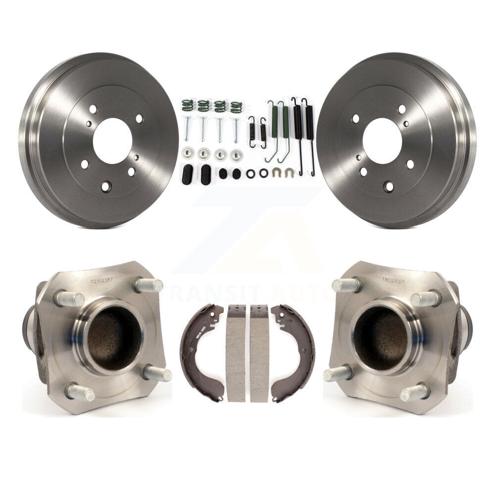 Brake Drum Shoe Hardware And Hub Bearing Assembly Rear Kit For Nissan Versa