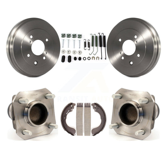 Brake Drum Shoe Hardware And Hub Bearing Assembly Rear Kit For Nissan Versa