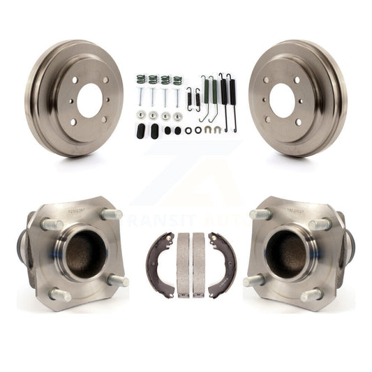 Brake Drum Shoe Hardware Hub Bearing Rear Kit For Nissan Versa 1.6L with Non-ABS