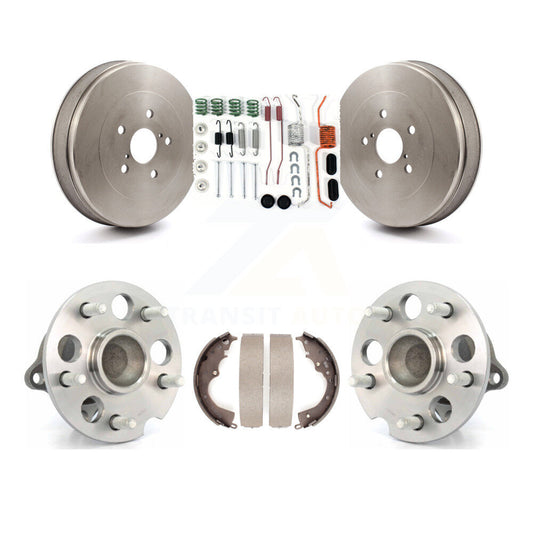 Brake Drum Shoe Hardware & Hub Bearing Rear Kit For 2004-2010 Toyota Sienna FWD