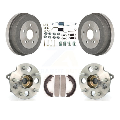 Brake Drum Shoe Hardware And Hub Bearing Rear Kit For 2001-2002 Toyota RAV4 AWD