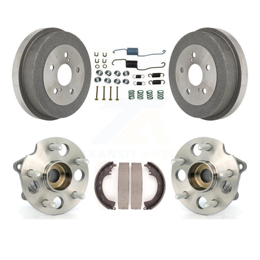 Brake Drum Shoe Hardware And Hub Bearing Rear Kit For 2001-2002 Toyota RAV4 AWD