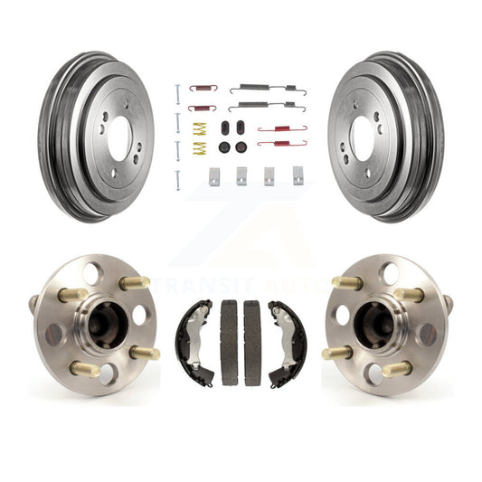 Brake Drum Shoe Hardware & Hub Bearing Rear Kit For Hyundai Accent Kia Rio Rio5