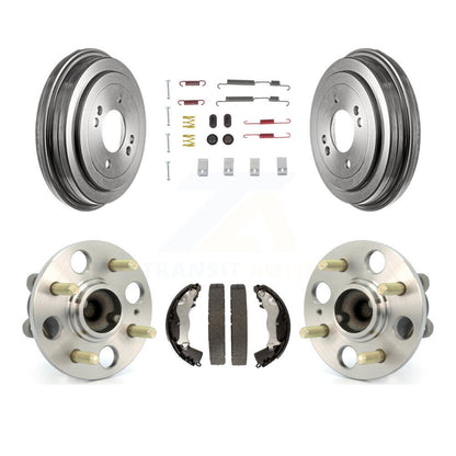 Brake Drum Shoe Hardware & Hub Bearing Rear Kit For Hyundai Accent Kia Rio Rio5