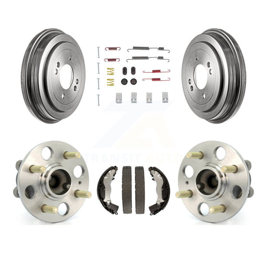 Brake Drum Shoe Hardware & Hub Bearing Rear Kit For Hyundai Accent Kia Rio Rio5