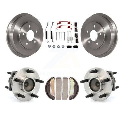 Brake Drum Shoe Hardware & Hub Bearing Rear Kit For Chevrolet Cobalt Pontiac G5