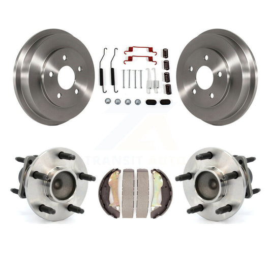 Brake Drum Shoe Hardware & Hub Bearing Rear Kit For Chevrolet Cobalt Pontiac G5