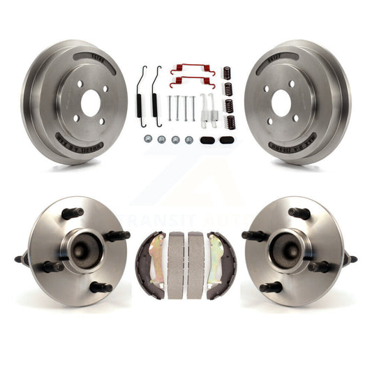 Brake Drum Shoe Hardware & Hub Bearing Rear Kit For Chevrolet Cobalt Pontiac G5