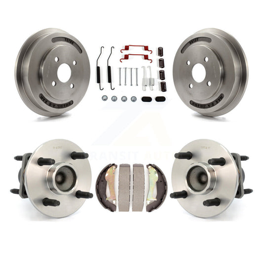 Brake Drum Shoe Hardware & Hub Bearing Rear Kit For Chevrolet Cobalt Pontiac G5