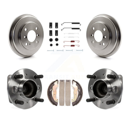 Brake Drum Shoe Hardware And Wheel Hub Bearing Assembly Rear Kit For Ford Fiesta