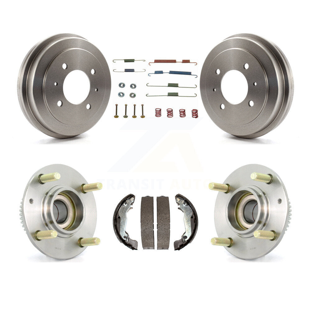 Brake Drum Shoe Hardware And Hub Bearing Assembly Rear Kit For Hyundai Elantra