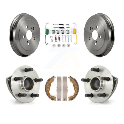 Brake Drum Shoe Hardware & Hub Bearing Rear Kit For 00-05 Toyota Celica Non-ABS