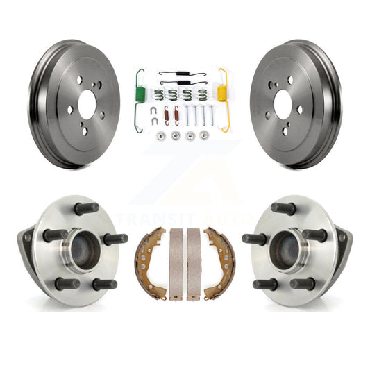 Brake Drum Shoe Hardware & Hub Bearing Rear Kit For 00-05 Toyota Celica Non-ABS