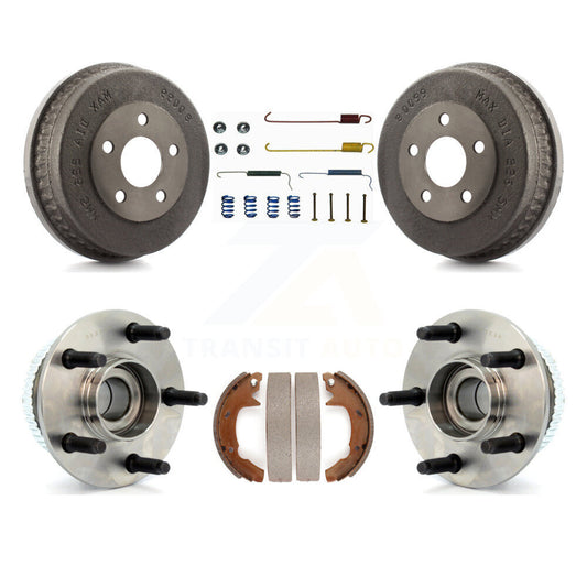 Brake Drum Shoe Hardware And Hub Bearing Assembly Rear Kit For Mercury Sable