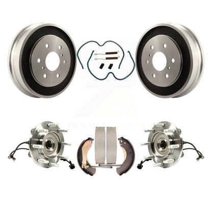 Brake Drum Shoe Hardware & Hub Bearing Rear Kit For Chevrolet Silverado 1500 GMC