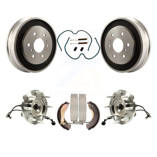 Brake Drum Shoe Hardware & Hub Bearing Rear Kit For Chevrolet Silverado 1500 GMC