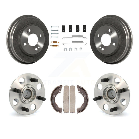Brake Drum Shoe Hardware And Hub Bearing Rear Kit For 2010-2014 Honda Insight