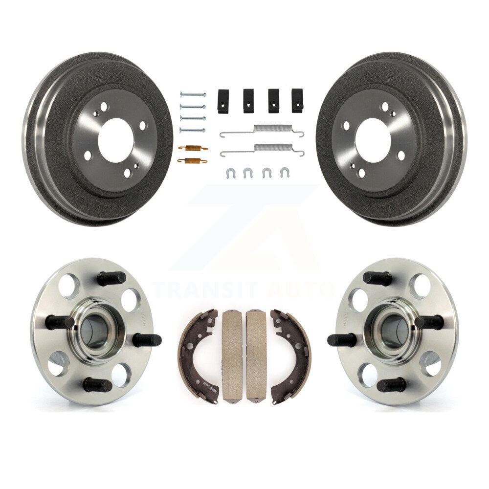 Brake Drum Shoe Hardware And Wheel Hub Bearing Assembly Rear Kit For Honda Civic