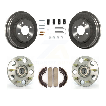 Brake Drum Shoe Hardware Hub Bearing Rear Kit For Honda Civic With 4 Lug Wheels