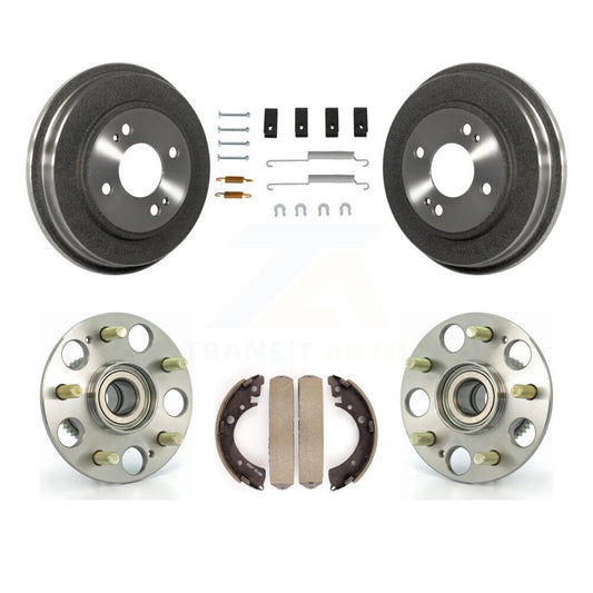Brake Drum Shoe Hardware Hub Bearing Rear Kit For Honda Civic With 4 Lug Wheels
