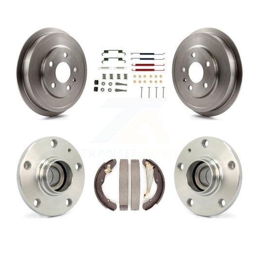 Brake Drum Shoe Hardware And Hub Bearing Assembly Rear Kit For Volkswagen Jetta
