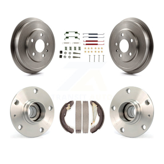 Brake Drum Shoe Hardware And Hub Bearing Assembly Rear Kit For Volkswagen Jetta