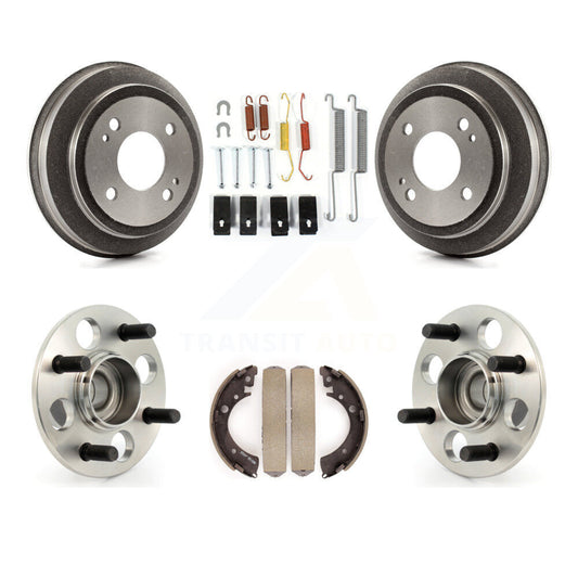 Brake Drum Shoe Hardware And Wheel Hub Bearing Assembly Rear Kit For Honda Civic