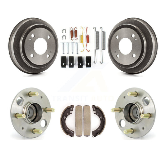 Brake Drum Shoe Hardware And Wheel Hub Bearing Assembly Rear Kit For Honda Civic