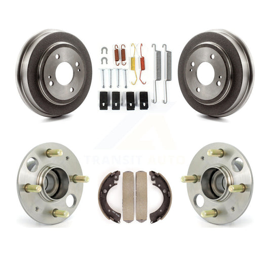 Brake Drum Shoe Hardware And Wheel Hub Bearing Assembly Rear Kit For Honda Civic