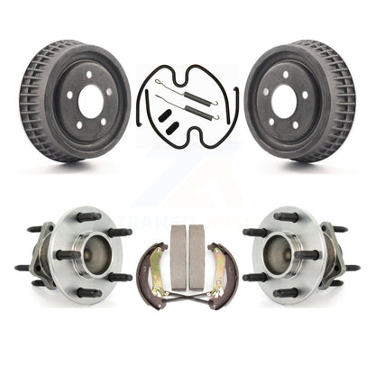 Brake Drum Shoe Hardware & Hub Bearing Rear Kit For Chevrolet Malibu 4-Wheel ABS