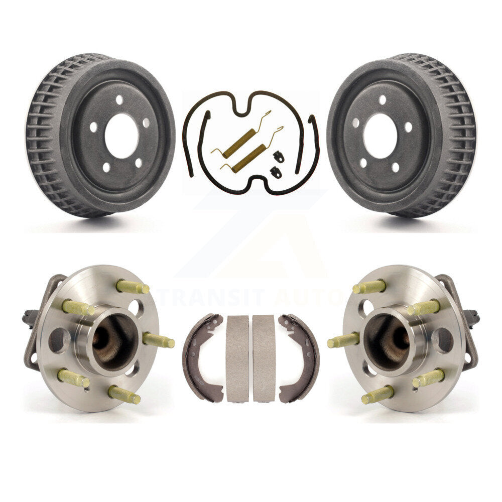Brake Drum Shoe Hardware Hub Bearing Rear Kit For Chevrolet Malibu Pontiac Grand