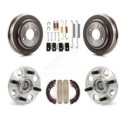 Brake Drum Shoe Hardware And Wheel Hub Bearing Rear Kit For 2007-2008 Honda Fit