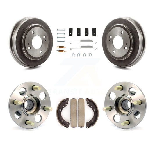 Brake Drum Shoe Hardware And Wheel Hub Bearing Assembly Rear Kit For Honda Civic