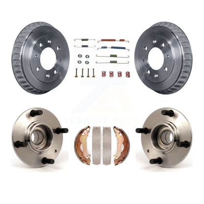 Brake Drum Shoe Hardware And Wheel Hub Bearing Assembly Rear Kit For Kia Spectra